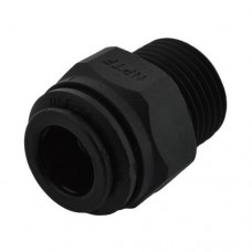 Ideal H2O JG Quick Connect Fitting -        1/4 in to 1/4 in NPTF - Black
