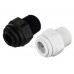 Ideal H2O JG Quick Connect Fitting -        1/4 in to 1/4 in NPTF - Black